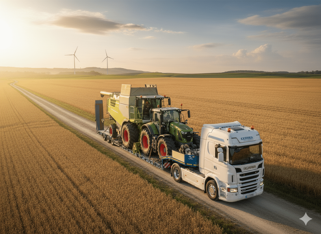 Landmaschine-Transport Landmaschinen Transporte bei Müller